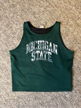 Michigan State Green Crop Tank Top